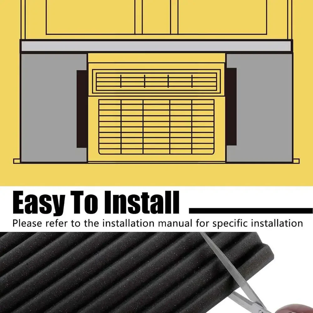 Window Air Conditioner Insulation Panels Foam Sealing Strip Kit 17X9 Inches For